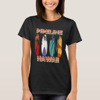 T-shirt Retro Pipeline Oahu Hawaii Surf