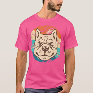 T-shirt Retro Pitbull Dog Lover, Funny Dog Owner, Retro Vi
