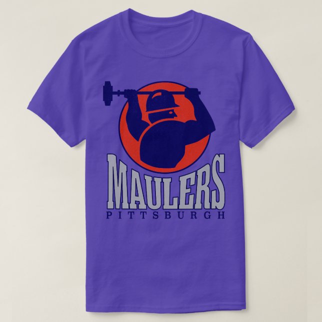 T-shirt Retro Pittsburgh Maulers USFL 1984 (Design devant)