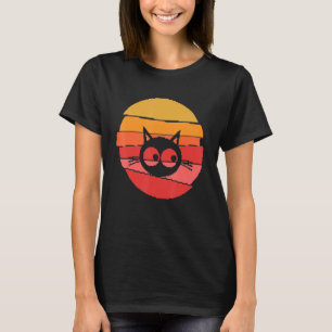 T-shirt Retro Pixel Art Chat Design Animal Friends Chat Lo