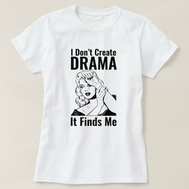 T-Shirt Rétro Pleurant Femme (Design devant)