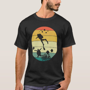T-shirt Retro Plongeur plongée instructeur de plongée expe