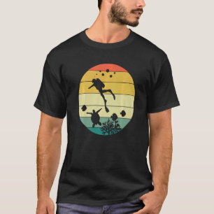 T-shirt Retro Plongeur plongée instructeur de plongée expe