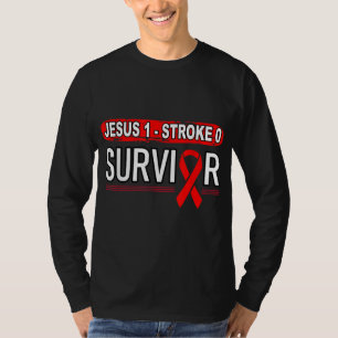 T-shirt Rétro Plus dur qu'un AVC Survivant Jésus