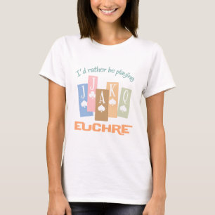 T-shirt Rétro plutôt Euchre de jeu