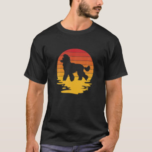 T-shirt Retro Poodle Toile Poodle Poodle Chien Chien Chien