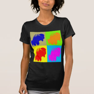 T-shirt Retro Pop Art Bison Buffalo