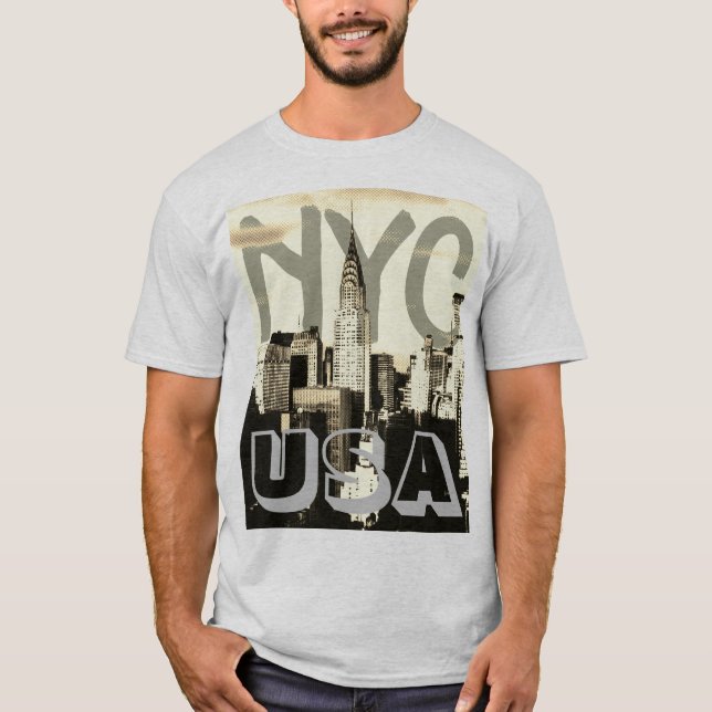 T-shirt Retro Pop Art Comic New York City NYC USA (Devant)