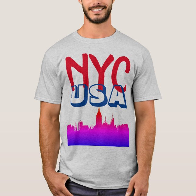 T-shirt Retro Pop Art Comic New York City NYC USA (Devant)