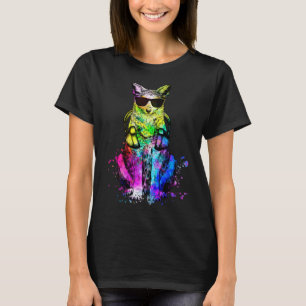 T-shirt Retro Pop Coyote Gamer avec casque