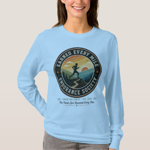 T-shirt rétro pour coureur de trail Endurance Earn