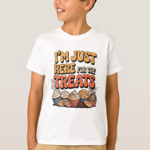 T-shirt rétro pour enfants avec des friandises d'H