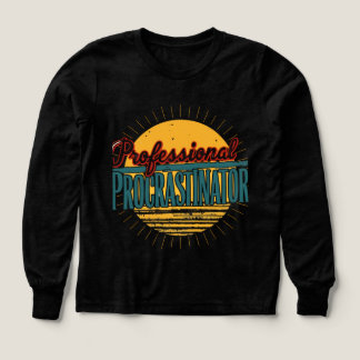 T-Shirt Rétro Procrastinateur Professionnel - Drôl