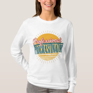 T-Shirt Rétro Procrastinateur Professionnel - Drôl