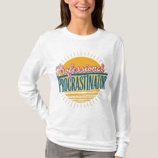 T-Shirt Rétro Procrastinateur Professionnel - Drôl
