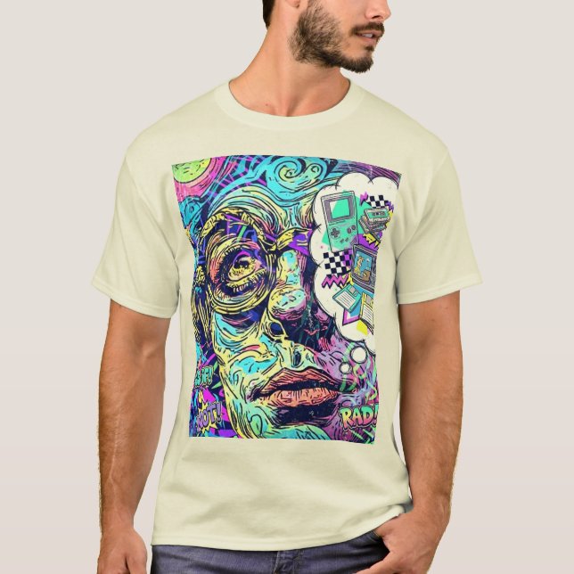 T-shirt Retro Psychedelic (Devant)