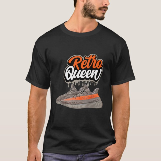 T-shirt Retro Queen Basket Match 350 V2 Beluga Reflective (Devant)