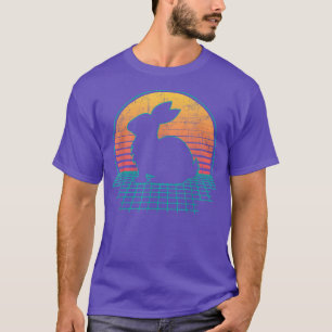 T-shirt Retro Rabbit Lover Zookeeper Bunny Breeder Vétérin