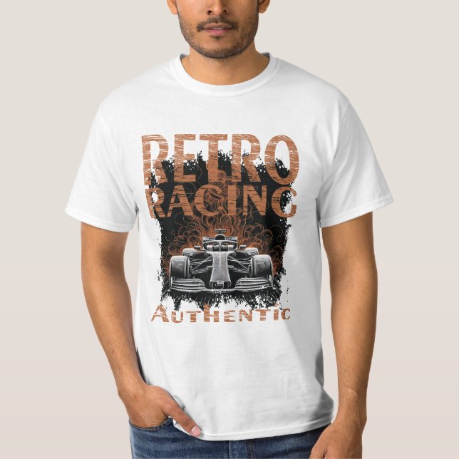 T-shirt Retro Racing  car Authentic (Devant)