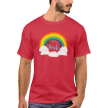 T-shirt rétro Rainbow Pride