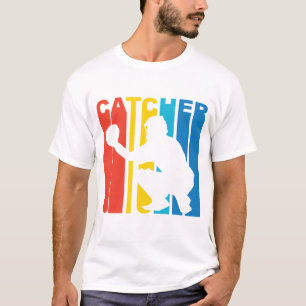 T-shirt Rétro receveur de base-ball