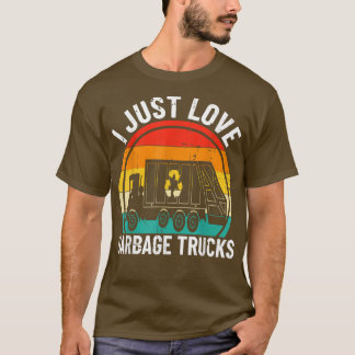 T-shirt Retro Recyclage Trucks Tee I Just Love Garba