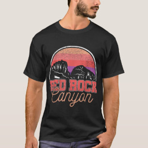 T-shirt Retro Red Rock Canyon Nevada Accueil State Souveni