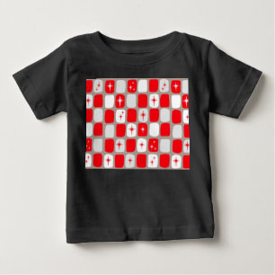 T-shirt rétro Red Starbursts Baby
