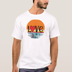 T-shirt Rétro Réflexion d'amour
