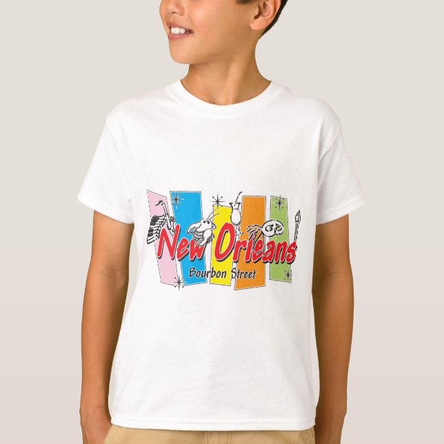 T-shirt Rétro regard de la Nouvelle-Orléans (Devant)