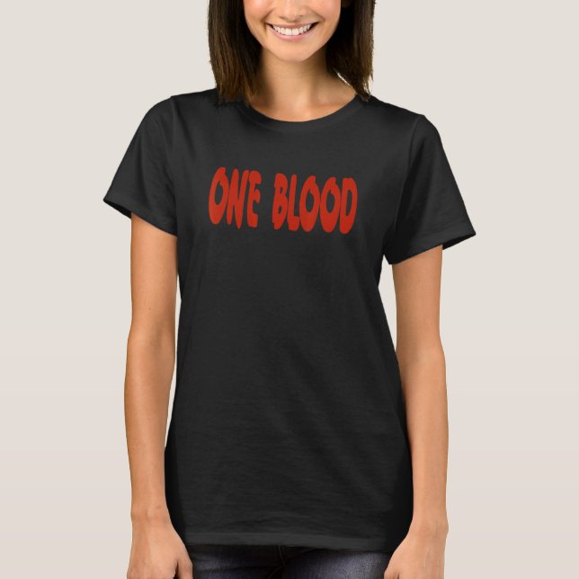 T-shirt Retro Reggae Music One Blood Jamaica Roots & Cultu (Devant)