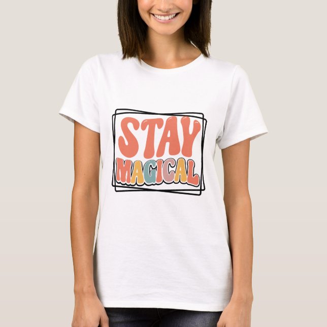 T-shirt Retro Rester magique (Devant)