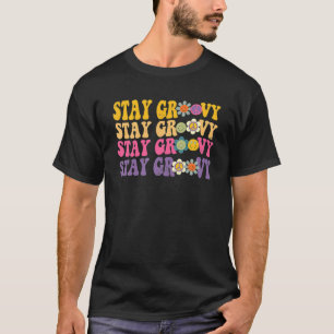T-shirt Retro Rester Super Hippie Un esprit positif Une vi