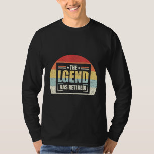 T-shirt Retro Retirement La Légende A Retraité Boss Manag