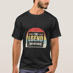 T-shirt Retro Retirement La Légende A Retraité Boss Manag