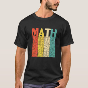 T-shirt Retro Retour à l'école Prof de Maths Équation de B