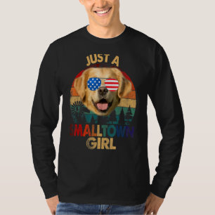 T-shirt Retro Retriever Chien Juste Une Petite Femme De Vi