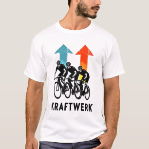 T-shirt Retro Ride Revolution : Kraftwerk Cycling Crew Tee