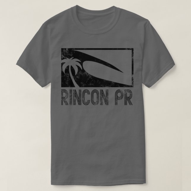 T-shirt Retro Rincon Puerto Rico Surf Design T 1 (Design devant)