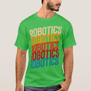 T-shirt Retro Robotics for Robotics Engineering Humanoid R