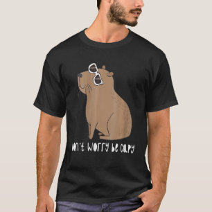 T-shirt Retro Rodent Capybara Ne Pas S'Inquiéter Être Capy