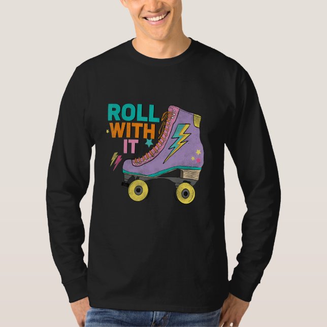 T-shirt Retro Rollerskates 80's Derby Roller Skating for T (Devant)