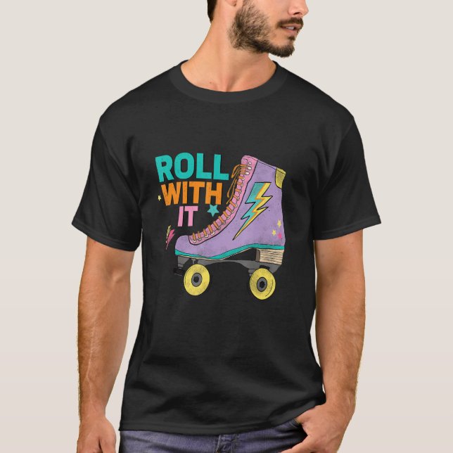 T-shirt Retro Rollerskates 80's Derby Roller Skating for T (Devant)