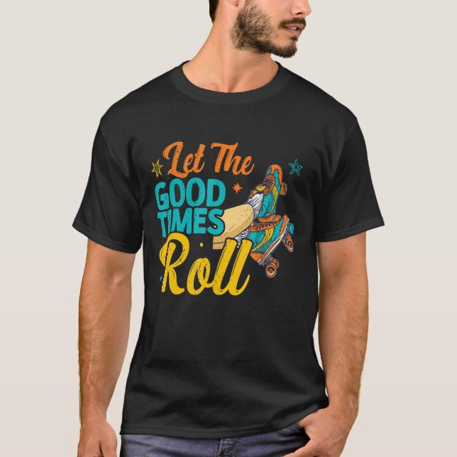 T-shirt Retro Rollerskates 80's Derby Roller Skating pour  (Devant)