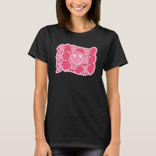 T-shirt Retro Saint Valentin Ennuies Baisers joyeux visage