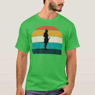 T-shirt Retro Samurai guerrier Vintage japonais Daimyo Mil