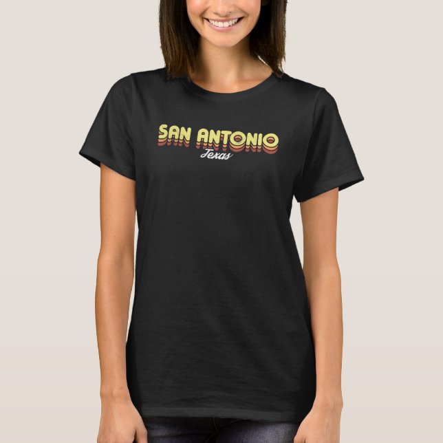 T-shirt Retro San Antonio Texas (Devant)