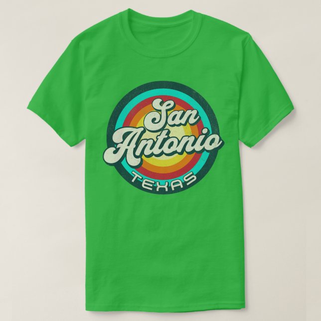 T-shirt Retro San Antonio Texas 2 (Design devant)