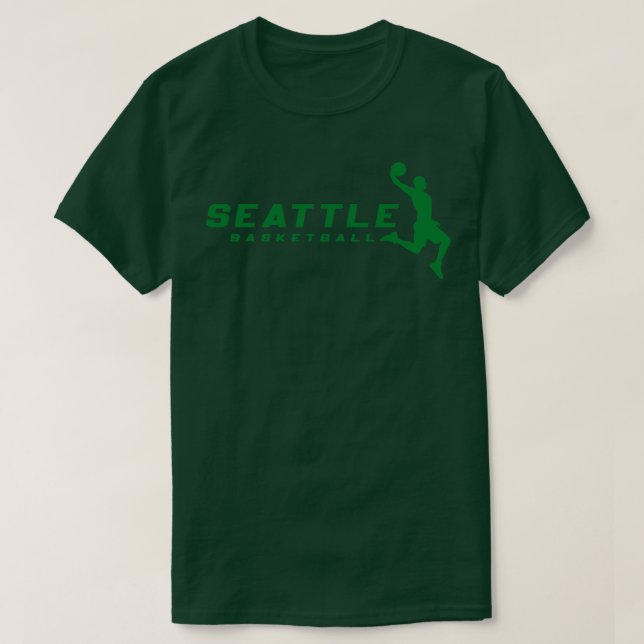 T-shirt Retro Seattle Basketball Club (Design devant)