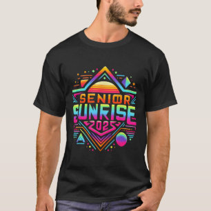 T-shirt Retro Senior Sunrise 2025 Lycée 12e Douzième